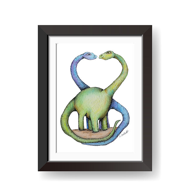Dinosaur Love Print – Impressionable Palette